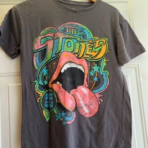 The Rolling Stones T-Shirt - Gray with Vibrant Graphic
